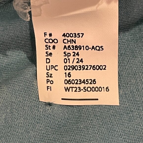 NEW LOGO by Lori Goldstein Wide Leg Jeans Washed Denim Aqua Women Size 16 - Picture 13 of 14